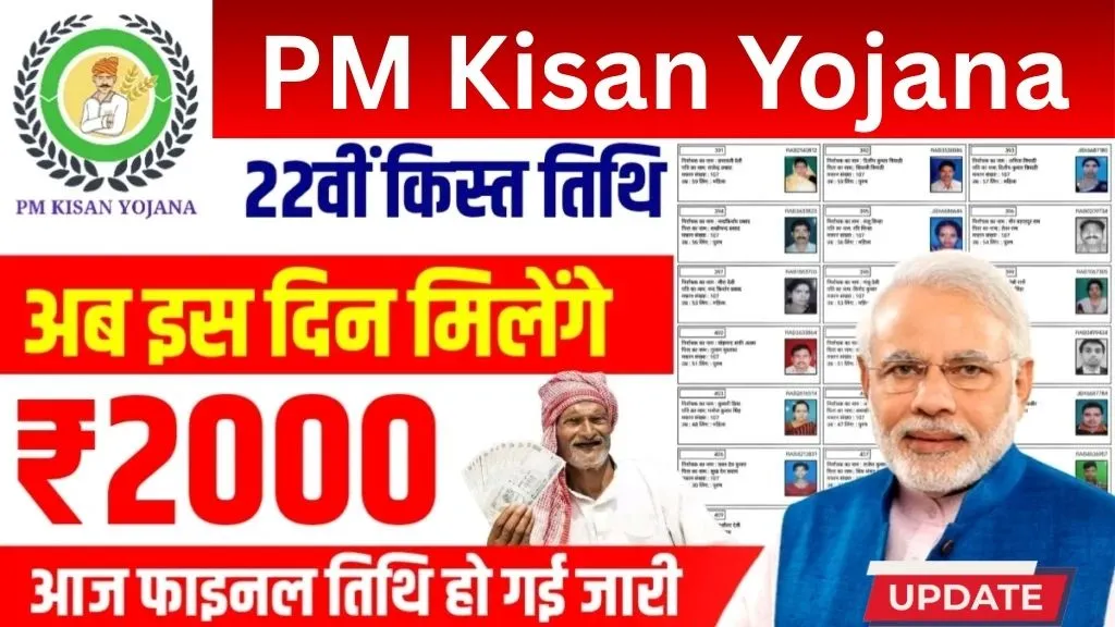 PM Kisan Yojana 22nd Installment List